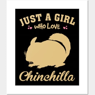 Petite Princes and Princesses Just A Girl Who Loves Chinchilla Chic Posters and Art